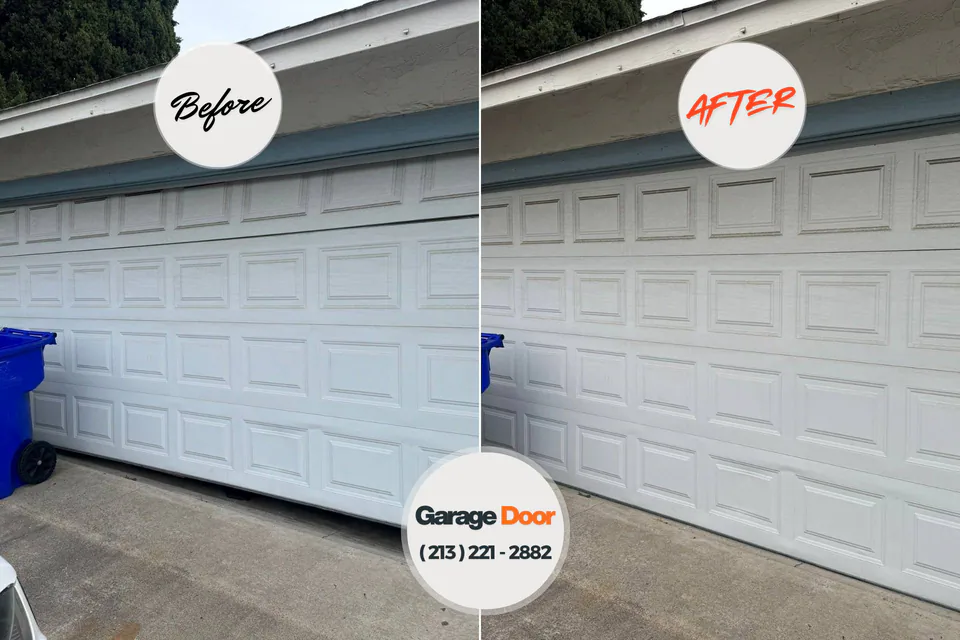 Before and after: garage door repair El Cerro, NM